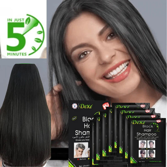 Shampoo Negro Dexe x10: ¡Cubre Canas y Renueva Tu Look