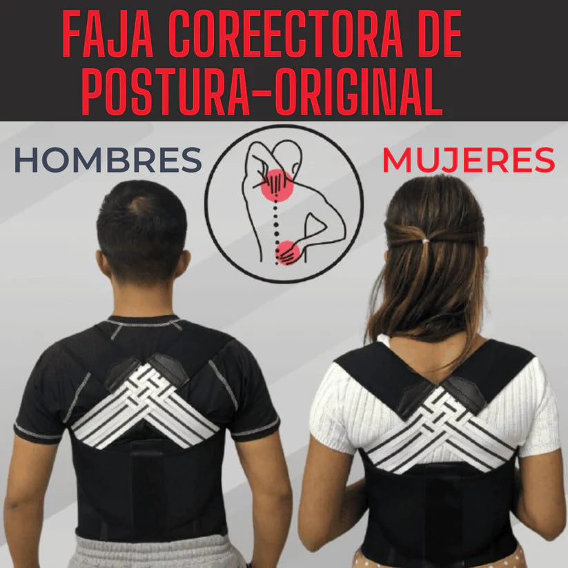 FAJA CORRECTORA DE POSTURA (ORIGINAL)2 EN 1