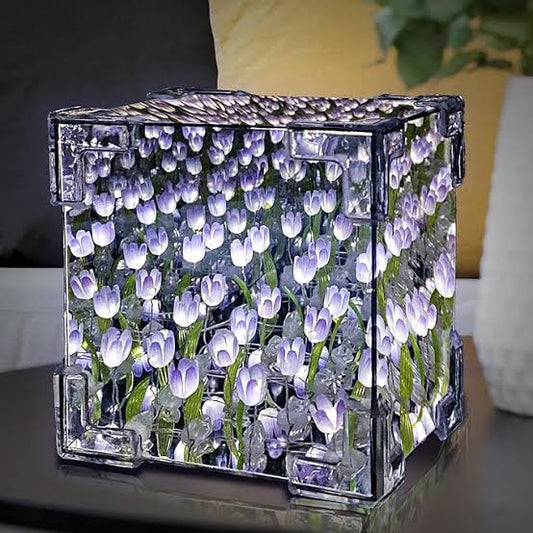 CUBO DE TULIPANES INFINITOS